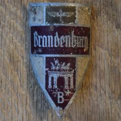 Steuerkopfschild BRANDENBURG, 50er Jahre, Originalschild aus Sammlungsbestand 