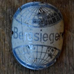 Steuerkopfschild BERGSIEGER, 50er Jahre, Originalschild aus Sammlungsbestand 