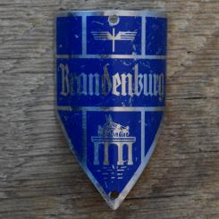 Steuerkopfschild BRANDENBURG, 50er Jahre, Originalschild aus Sammlungsbestand 