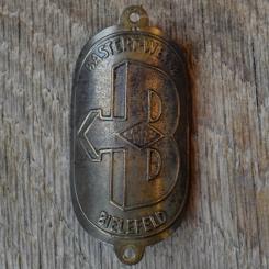 Steuerkopfschild BASTERT-WERKE, 50er Jahre, Originalschild aus Sammlungsbestand 