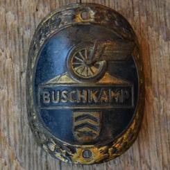 Steuerkopfschild BUSCHKAMP, 50er Jahre, Originalschild aus Sammlungsbestand 
