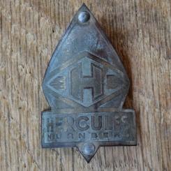 Steuerkopfschild HERCULES, 50er Jahre, Originalschild aus Sammlungsbestand 