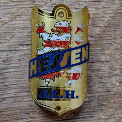 Steuerkopfschild HESSEN, 50er Jahre, Originalschild aus Sammlungsbestand 