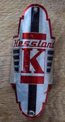 Steuerkopfschild HESSLAND, 70er Jahre, Originalschild aus Sammlungsbestand 