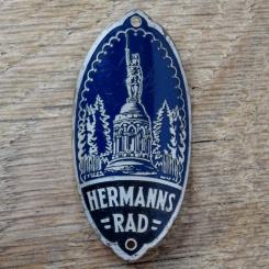 Steuerkopfschild HERMANNS RAD, 50er Jahre, Originalschild aus Sammlungsbestand 