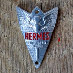 Steuerkopfschild HERMES, 50er Jahre, Originalschild aus Sammlungsbestand 