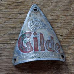 Steuerkopfschild GILDE, 30er Jahre, Originalschild aus Sammlungsbestand 