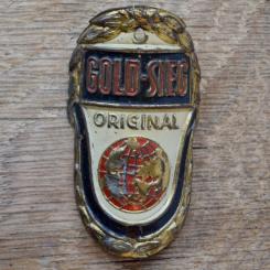 Steuerkopfschild GOLD-SIEG, 50er Jahre, Originalschild aus Sammlungsbestand 