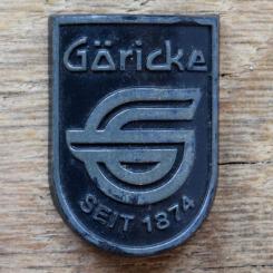 Steuerkopfschild GÖRICKE, 70er Jahre, Originalschild aus Sammlungsbestand 