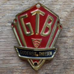 Steuerkopfschild GTB, 50er Jahre, Originalschild aus Sammlungsbestand 