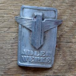 Steuerkopfschild ADLERWERKE, 50er Jahre, Originalschild aus Sammlungsbestand 