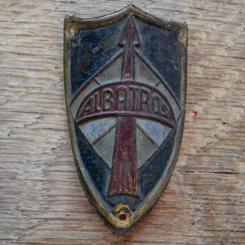Steuerkopfschild ALBATRO, 50er Jahre, Originalschild aus Sammlungsbestand 