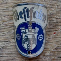 Steuerkopfschild WESTFALEN, 50er Jahre, Originalschild aus Sammlungsbestand 