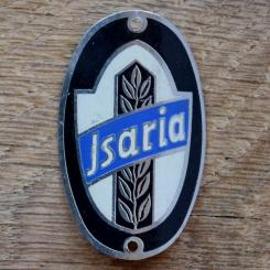 Steuerkopfschild ISARIA, 50er Jahre, Originalschild aus Sammlungsbestand 