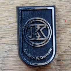 Steuerkopfschild K, 70er Jahre, Originalschild aus Sammlungsbestand 