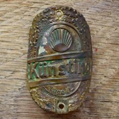 Steuerkopfschild KÜNSTING, 50er Jahre, Originalschild aus Sammlungsbestand 