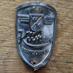 Steuerkopfschild KÜRTEN, 50er Jahre, Originalschild aus Sammlungsbestand 