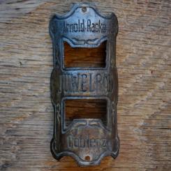 Steuerkopfschild JUWELRAD, 20er Jahre, Originalschild aus Sammlungsbestand 