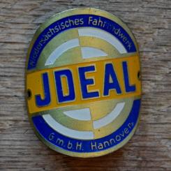 Steuerkopfschild IDEAL, 30er Jahre, Originalschild aus Sammlungsbestand 