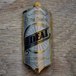 Steuerkopfschild IDEAL, 30er Jahre, Originalschild aus Sammlungsbestand 