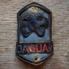 Steuerkopfschild JAGUAR, 50er Jahre, Originalschild aus Sammlungsbestand 