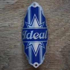 Steuerkopfschild IDEAL, 50er Jahre, Originalschild aus Sammlungsbestand 