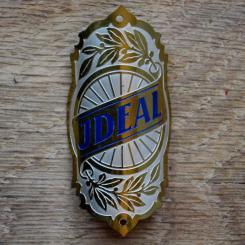 Steuerkopfschild IDEAL, 50er Jahre, Originalschild aus Sammlungsbestand 