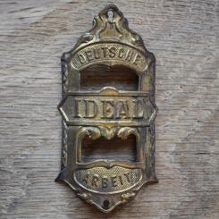 Steuerkopfschild IDEAL, 20er Jahre, Originalschild aus Sammlungsbestand 