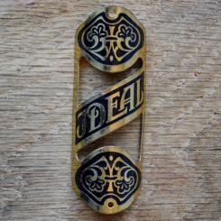 Steuerkopfschild IDEAL, 30er Jahre, Originalschild aus Sammlungsbestand 