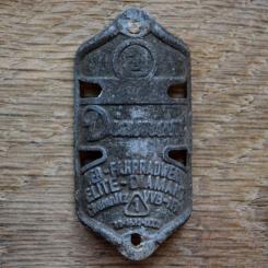 Steuerkopfschild DIAMANT, 50er Jahre, Originalschild aus Sammlungsbestand 