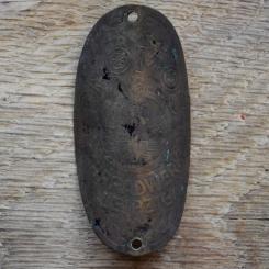 Steuerkopfschild DROMOS, 30er Jahre, Originalschild aus Sammlungsbestand 