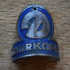 Steuerkopfschild DÜRKOPP, 50er Jahre, Originalschild aus Sammlungsbestand 