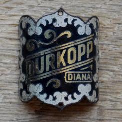 Steuerkopfschild DÜRKOPP DIANA, 20er Jahre, Originalschild aus Sammlungsbestand 