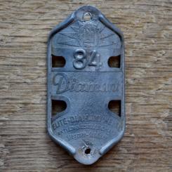 Steuerkopfschild DIAMANT, 30er Jahre, Originalschild aus Sammlungsbestand 