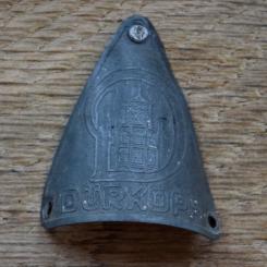 Steuerkopfschild DÜRKOPP, 30er Jahre, Originalschild aus Sammlungsbestand 