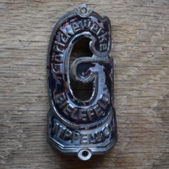 Steuerkopfschild GÖRICKEWERKE, 50er Jahre, Originalschild aus Sammlungsbestand 