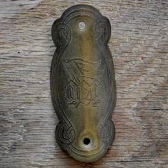 Steuerkopfschild GEG EINKAUFS-GENOSSENSCHAFT, 30er Jahre, Originalschild aus Sammlungsbestand 