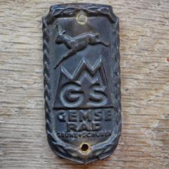 Steuerkopfschild GEMSE RAD, 50er Jahre, Originalschild aus Sammlungsbestand 
