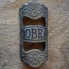 Steuerkopfschild GOBRA, 20er Jahre, Originalschild aus Sammlungsbestand 