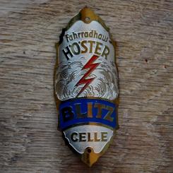 Steuerkopfschild BLITZ, 30er Jahre, Originalschild aus Sammlungsbestand 