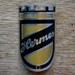 Steuerkopfschild HERMES, 50er Jahre, Originalschild aus Sammlungsbestand 