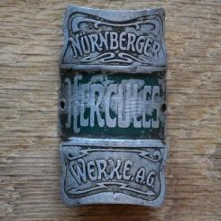 Steuerkopfschild HERCULES, 30er Jahre, Originalschild aus Sammlungsbestand 