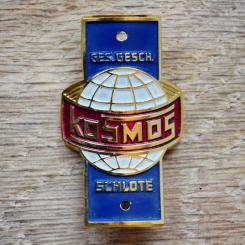 Steuerkopfschild KOSMOS, 50er Jahre, Originalschild aus Sammlungsbestand 
