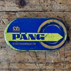 Flickzeug Blechdose "PÄNG" orig. 50er Jahre, 77 x 41 x 14 mm, ohne Inhalt 