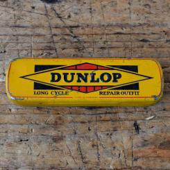 Flickzeug Blechdose "DUNLOP" orig. 50er Jahre, 116 x 34 x 17 mm, ohne Inhalt 