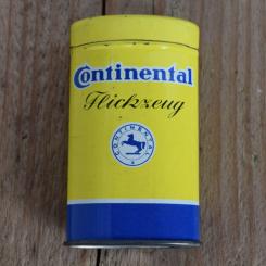 Flickzeug Blechdose "CONTINENTAL" orig. 50er Jahre, 83 x 49 x 26 mm, ohne Inhalt 
