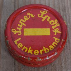 Blechdose "SUPER SPORT LENKERBAND" orig. 50 er Jahre, 61 x 23 mm, ohne Inhalt 