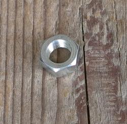 Achsmutter, chromatisiert, passend für F&S Dreigang Naben 50-80er Jahre, frühe Duomatic, etc.  (FG 10,5 mm) 