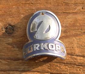 Steuerkopfschild  "DÜRKOPP", Bielefeld 50er Jahre, gut erhaltenes Originalschild!, gebraucht 