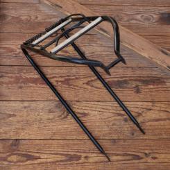 Gepäckträger, orig. 50er/60er Jahre, mit leichten Gebrauchsspuren, u. A. für Miele und NSU, schwarz 